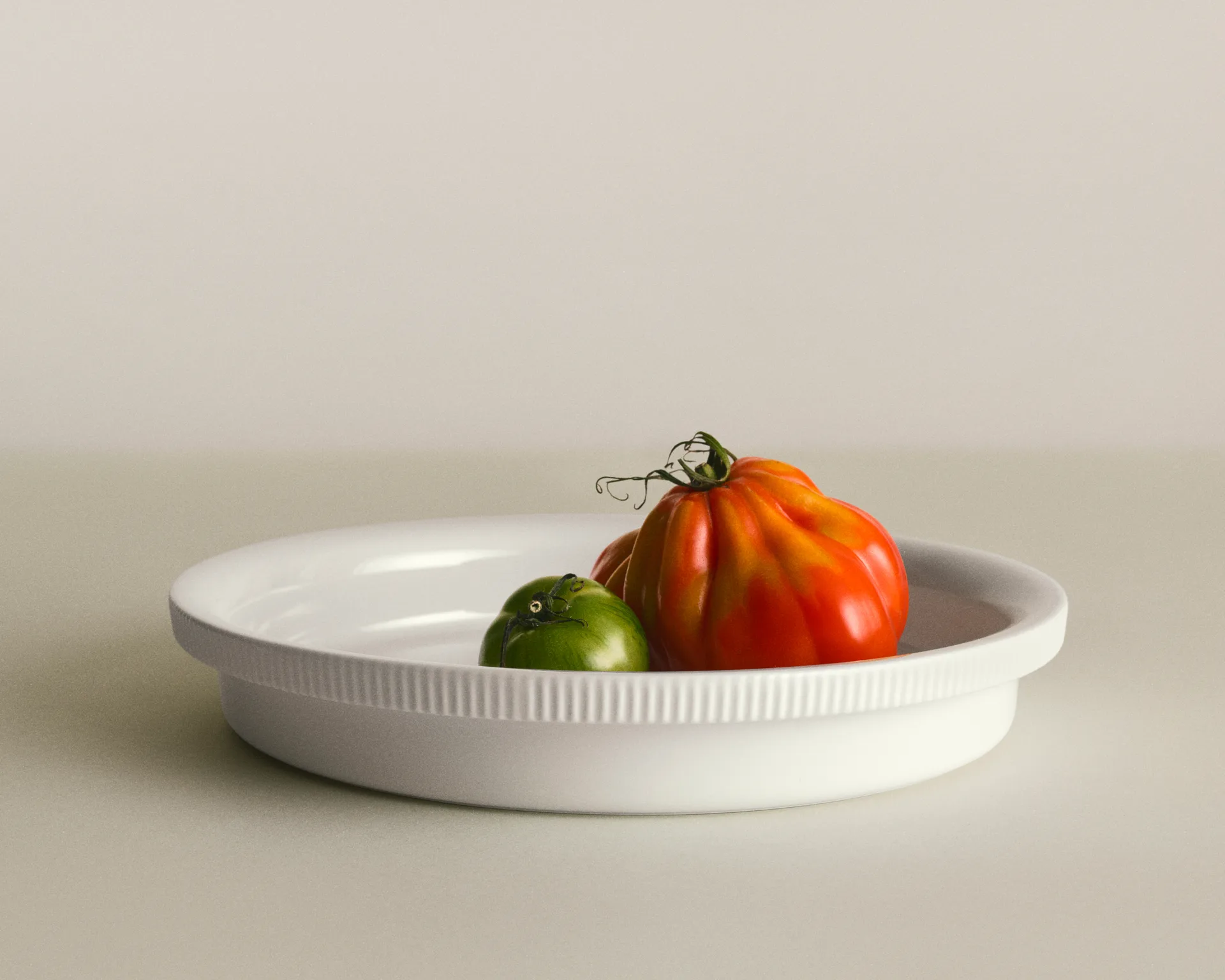 Plat à four Ø28,6 cm Bernadotte, Blanc Georg Jensen