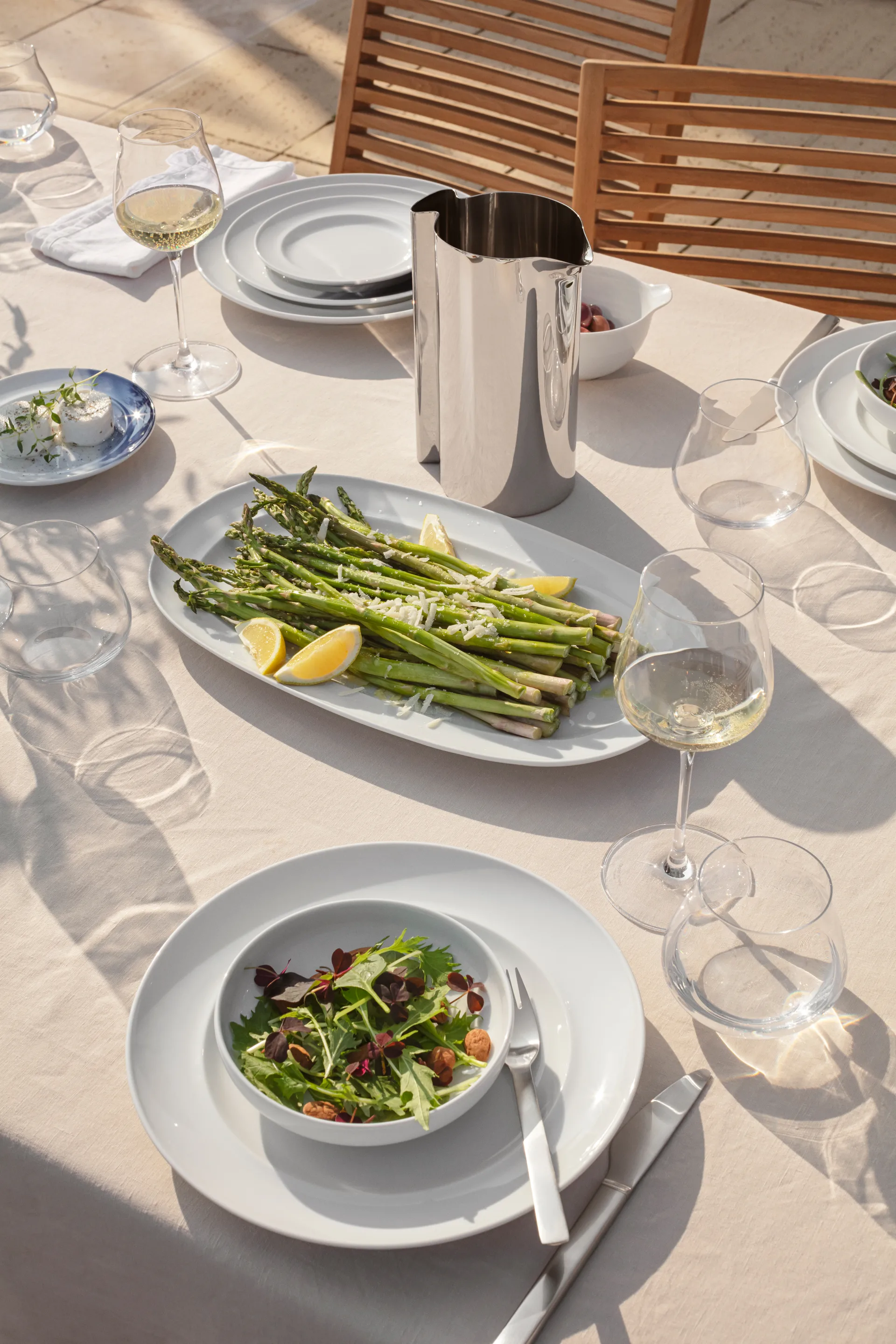 Plateau de service ovale Koppel 23 cm, Blanc Georg Jensen