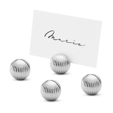 Porte marque-place Bernadotte Lot de 4 - Plaqué chrome - Georg Jensen