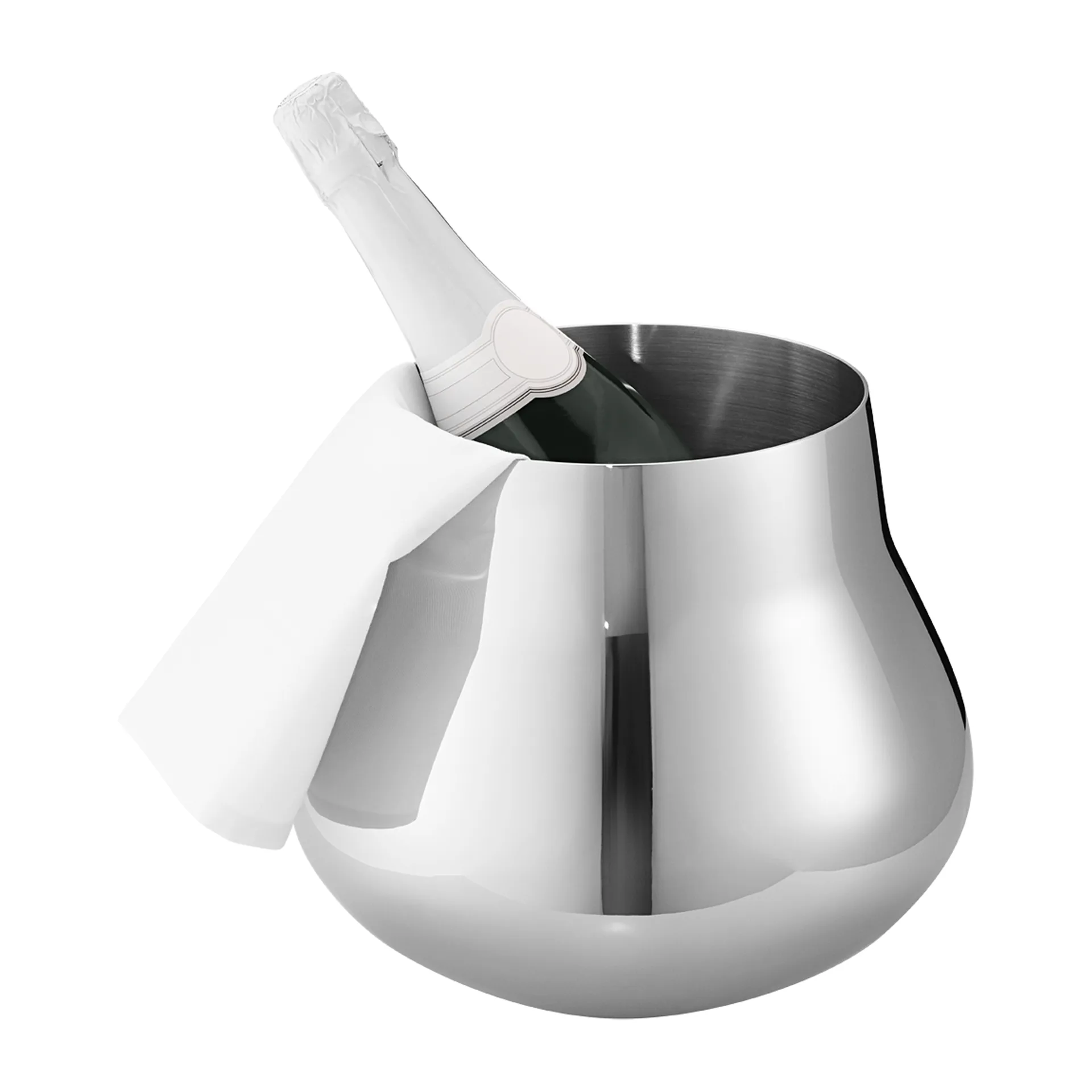 Refroidisseur de vin et champagne Sky 7,5 L, Acier inoxydable Georg Jensen