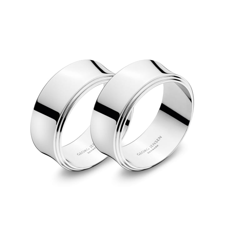 Rond de serviette Pyramid - Lot de 2 - Georg Jensen