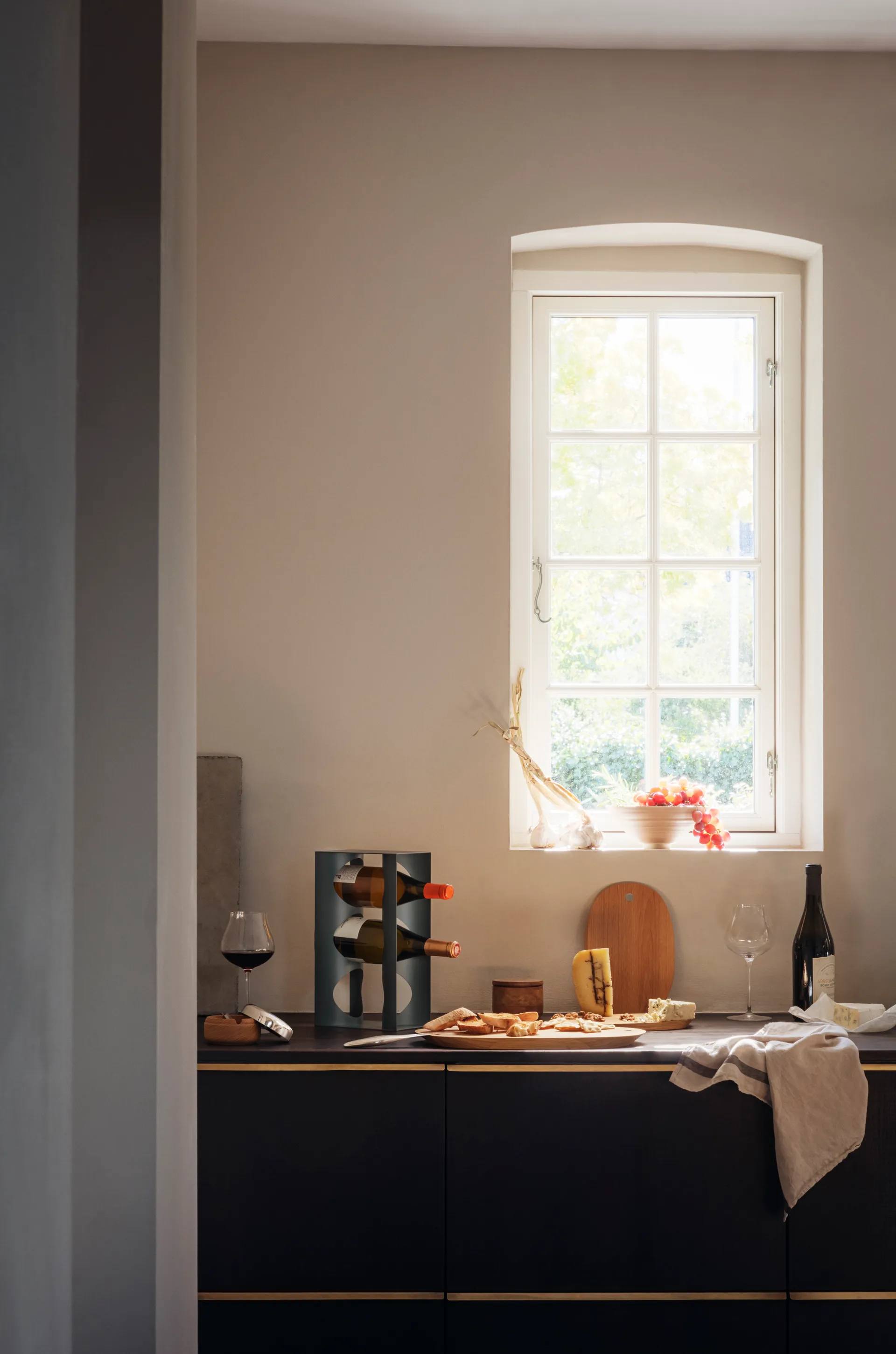 Salière Alfredo Ø8,5 cm, Chêne-acier inoxydable Georg Jensen