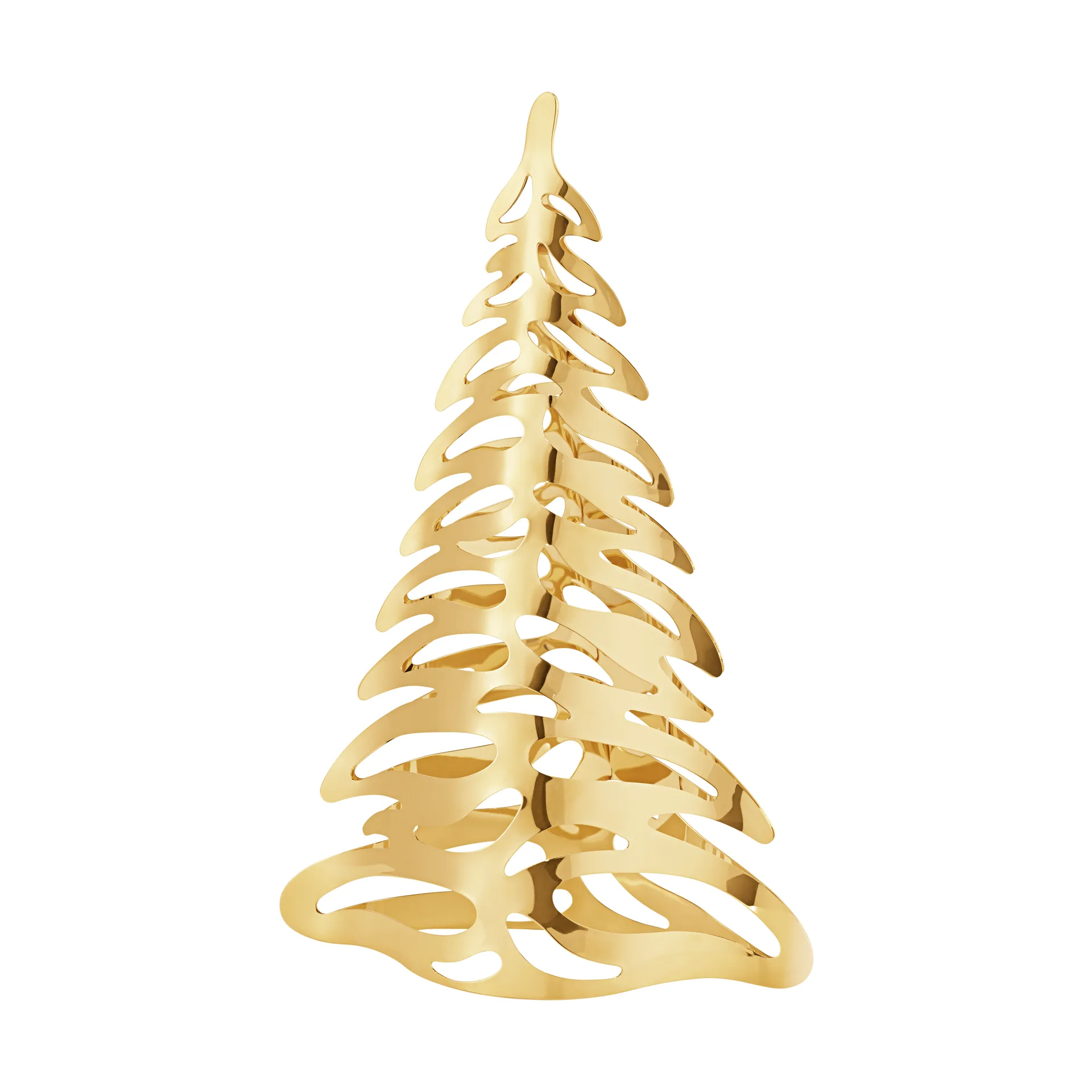 Sapin de table 2023 plaqué or, Large Georg Jensen