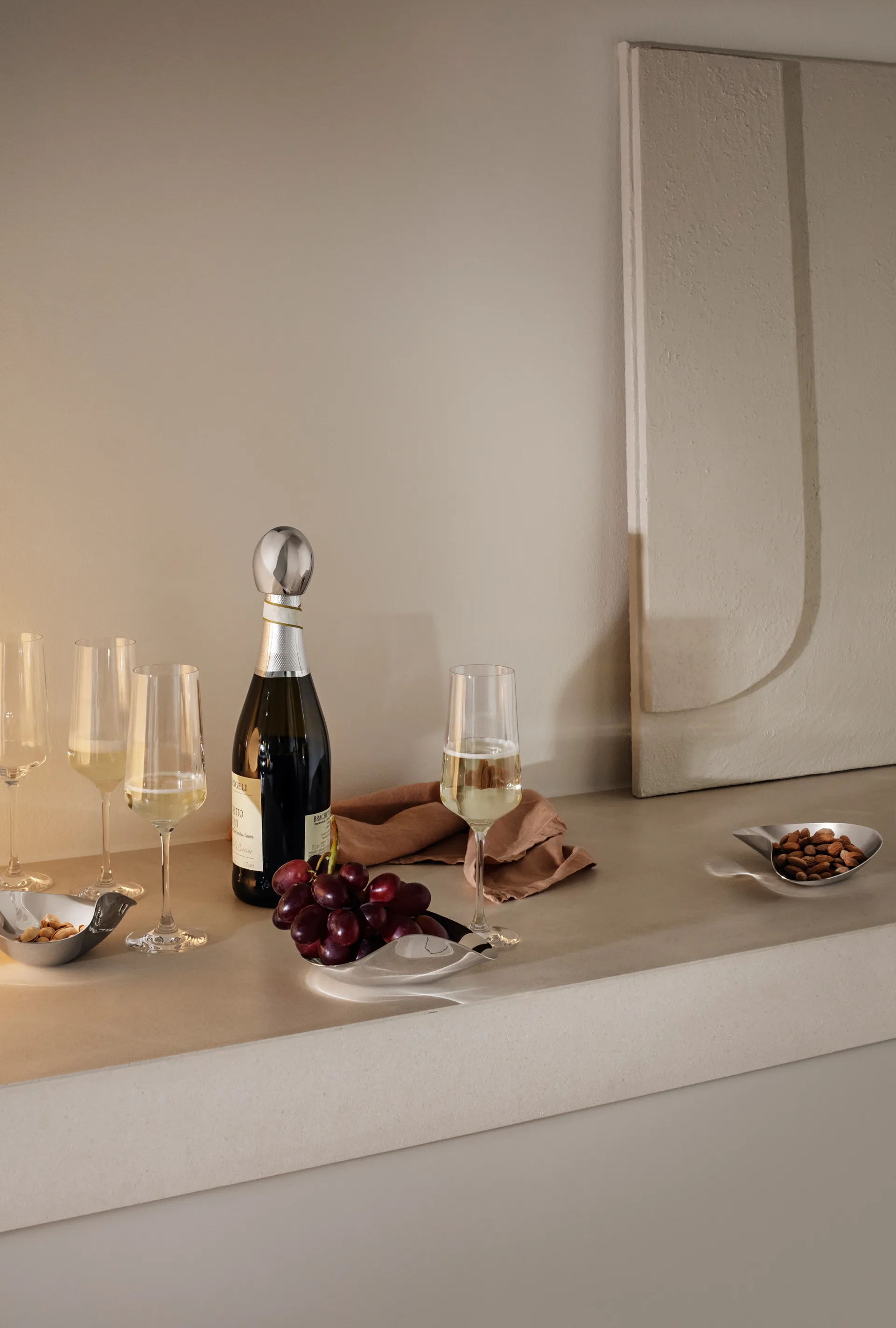 Scelleur de champagne Indulgence, Acier inoxydable Georg Jensen