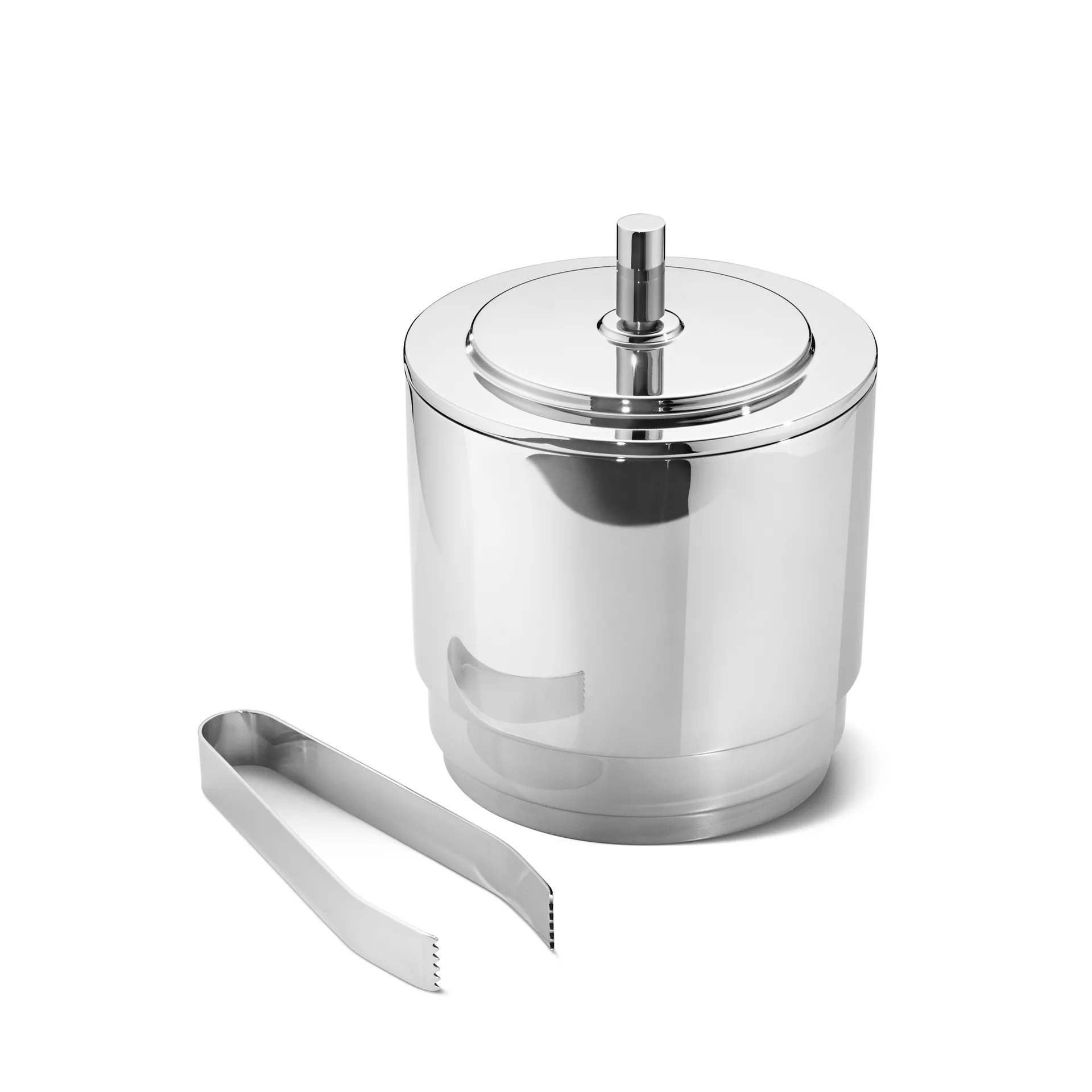 Seau à glaçons et pince Manhattan, acier inoxydable Georg Jensen