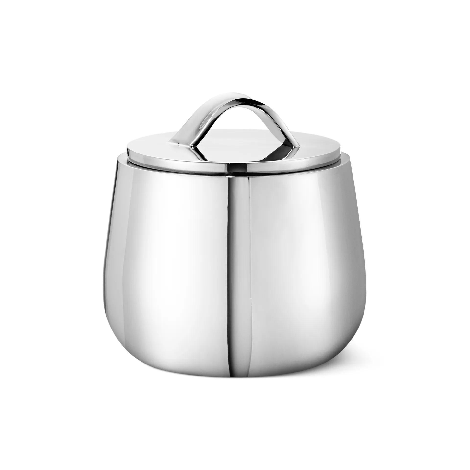 Sucrier avec couvercle Helix, Acier inoxydable Georg Jensen