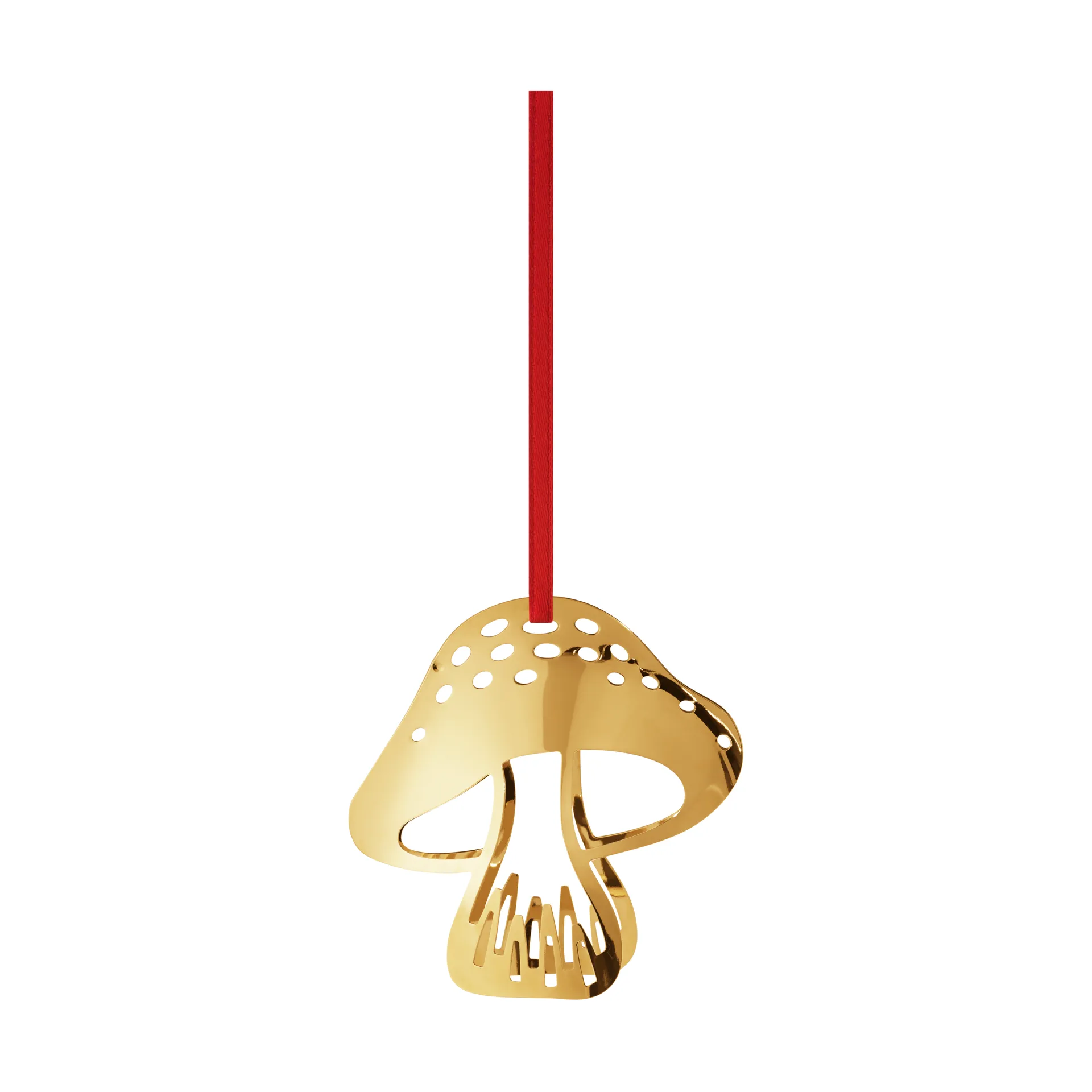 Suspension de Noël 2023 champignon, Plaqué or Georg Jensen