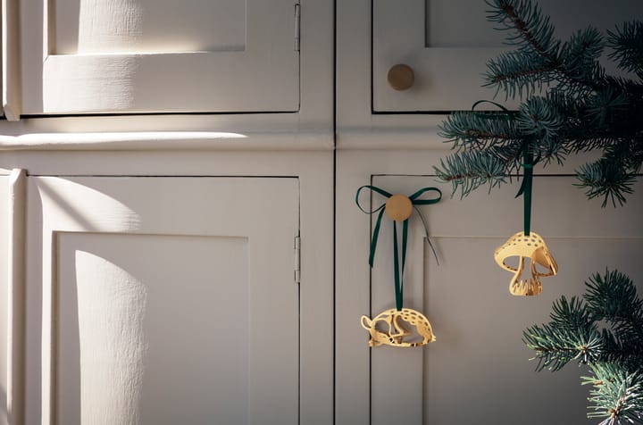 Suspension de Noël 2023 champignon, Plaqué or Georg Jensen