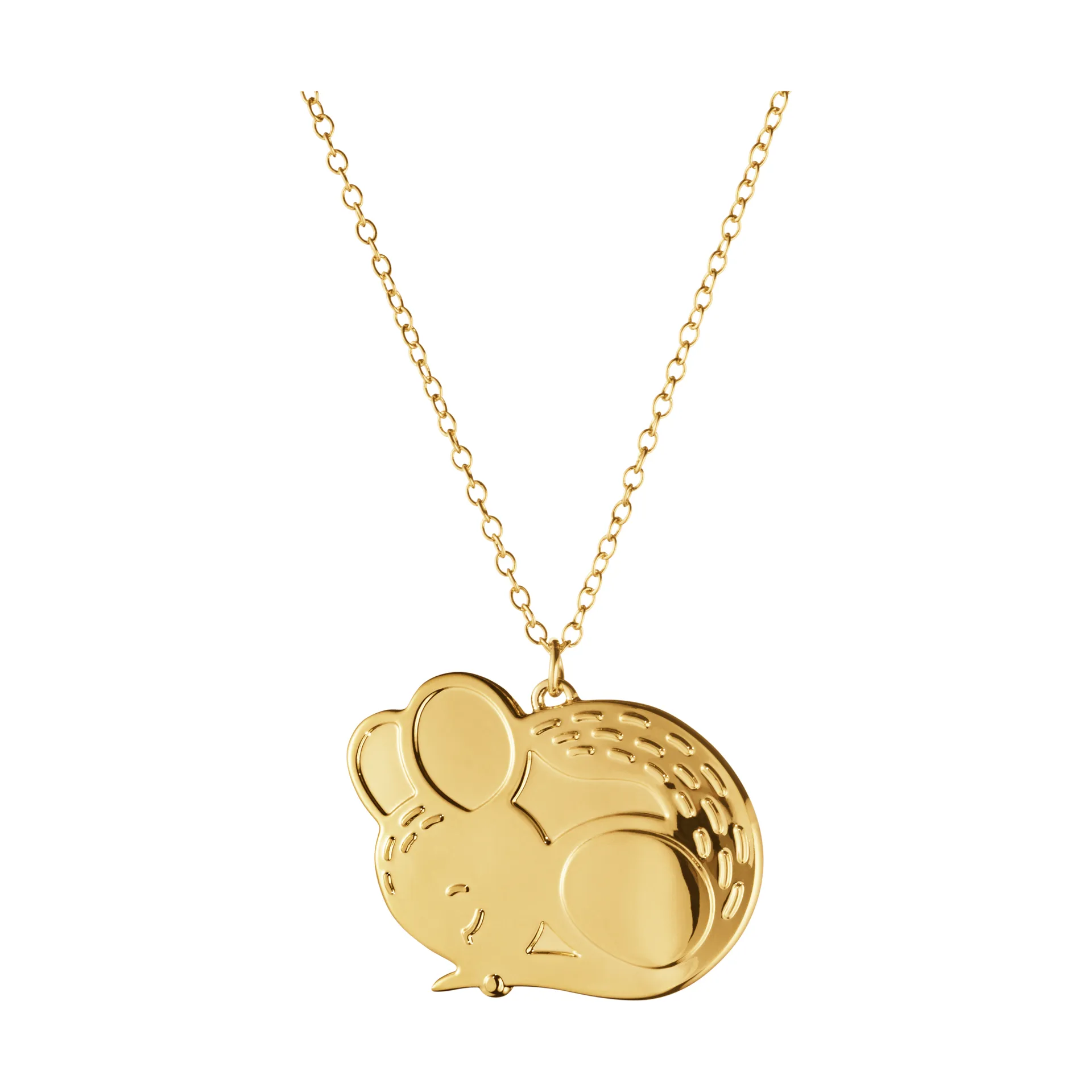 Suspension de Noël 2023 souris, Plaqué or Georg Jensen