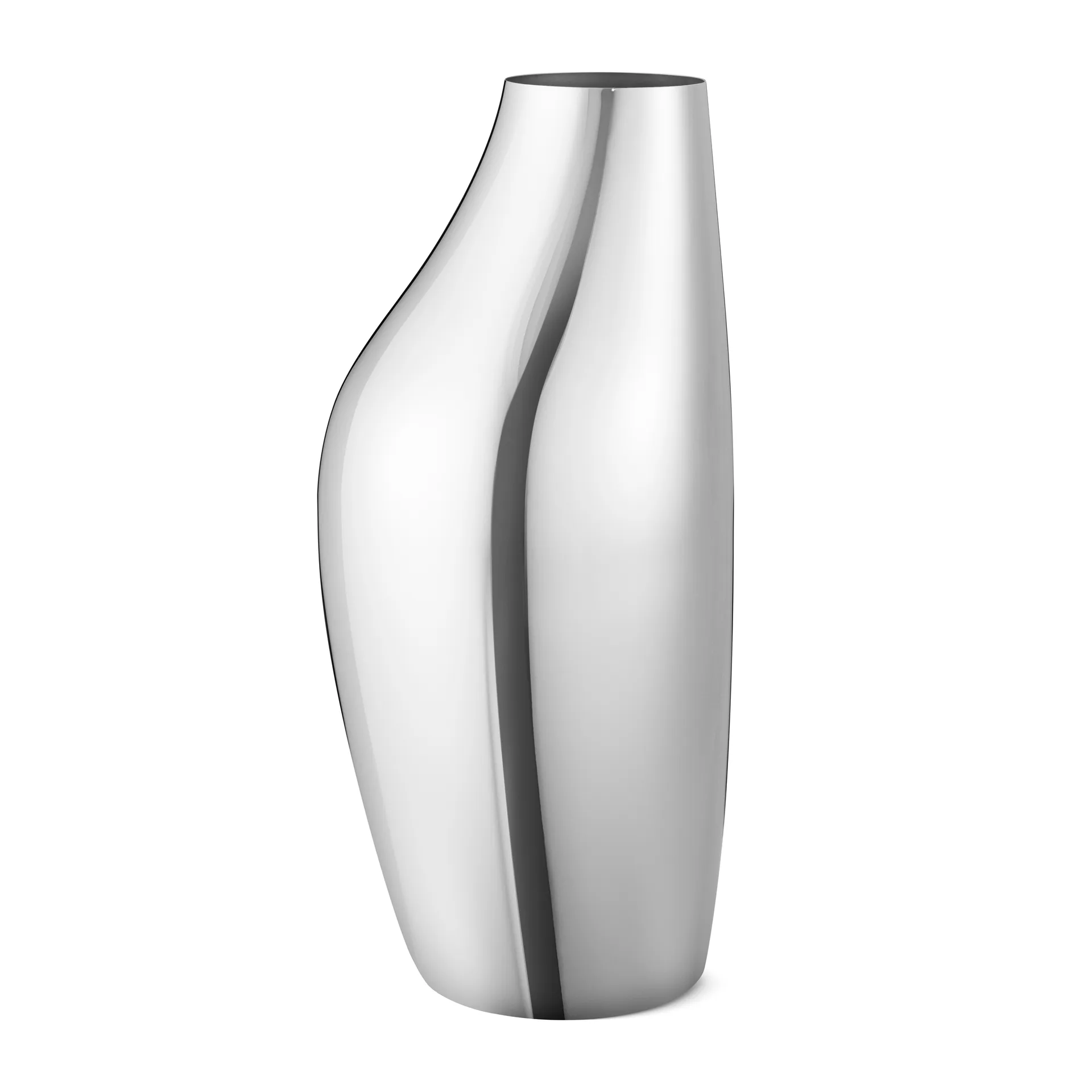 Vase à poser au sol Sky 2, Acier inoxydable Georg Jensen