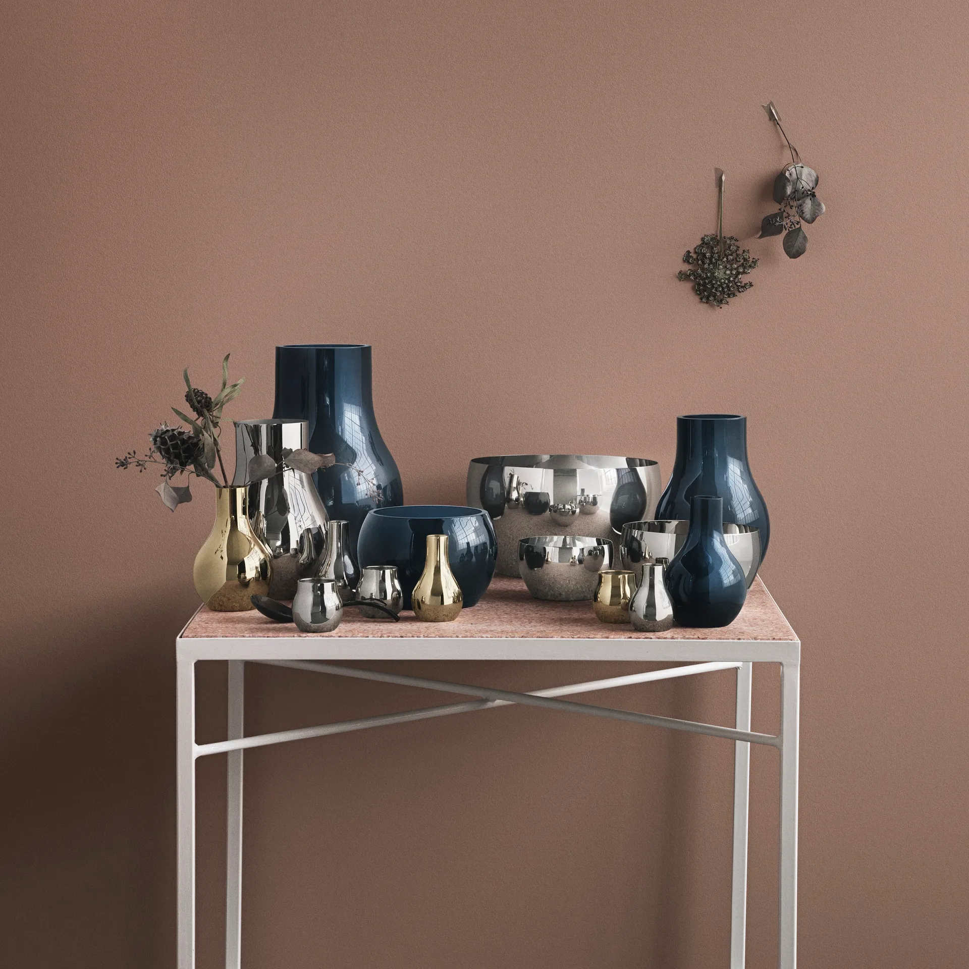 Vase Cafu acier inoxydable, moyen, 30 cm Georg Jensen