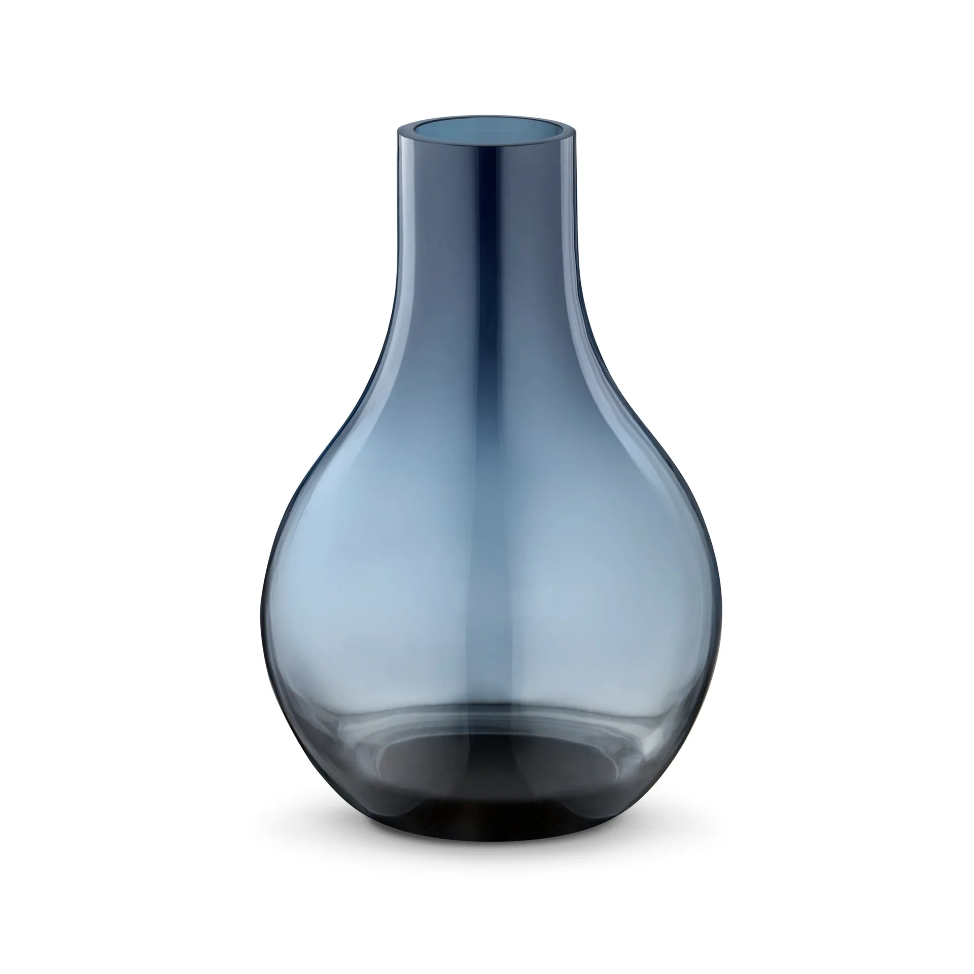 Vase en verre Cafu bleu, mini, 14,8 cm Georg Jensen