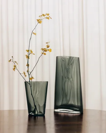 Vase en verre Lituus - Gris, grand - Georg Jensen