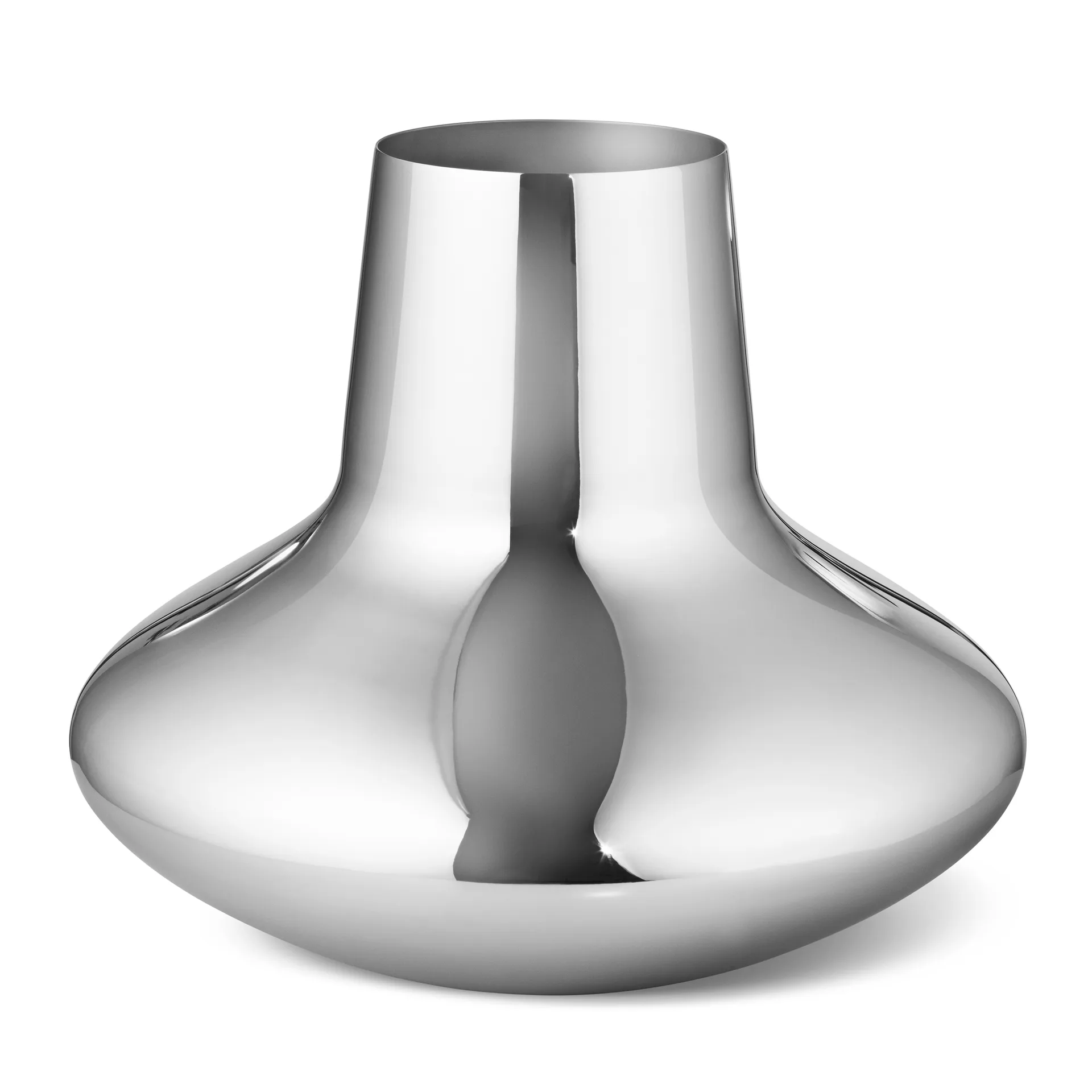 Vase Henning Koppel acier inoxydable, Grand, 22,2 cm Georg Jensen