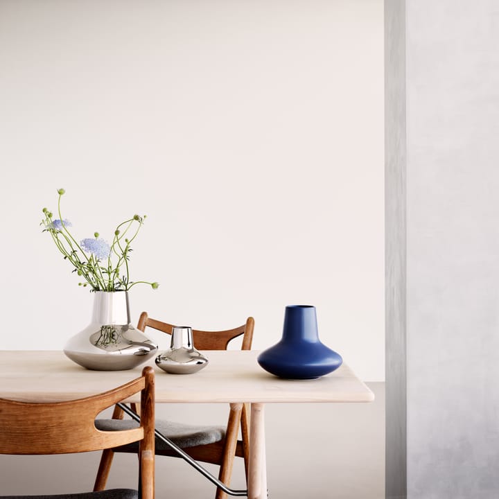 Vase Henning Koppel acier inoxydable, Petit, 12,4 cm Georg Jensen