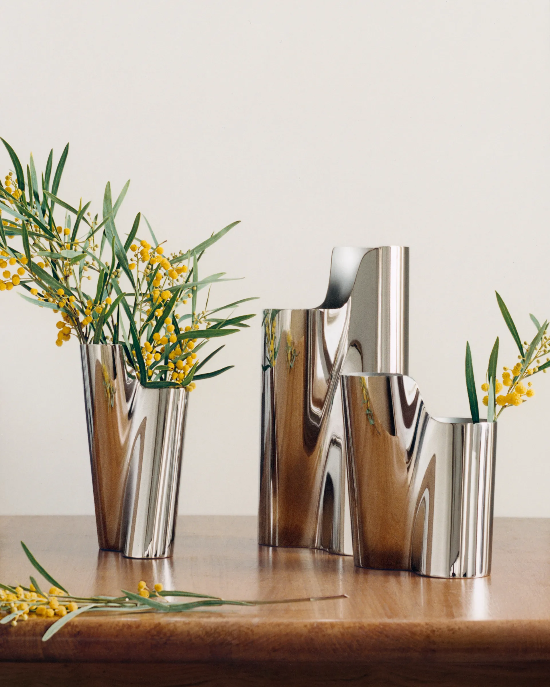 Vase Lituus, Acier inoxydable, petit Georg Jensen