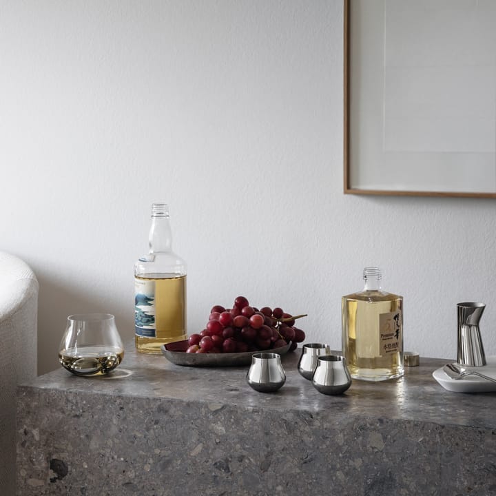 Verre à liqueur Sky 8 cl Lot de 2, Acier inoxydable Georg Jensen