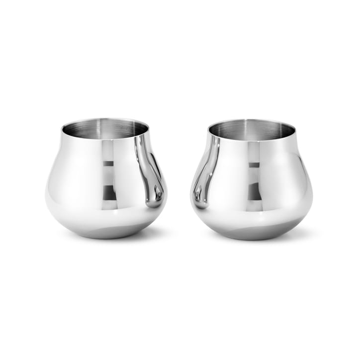 Verre à liqueur Sky 8 cl Lot de 2 - Acier inoxydable - Georg Jensen