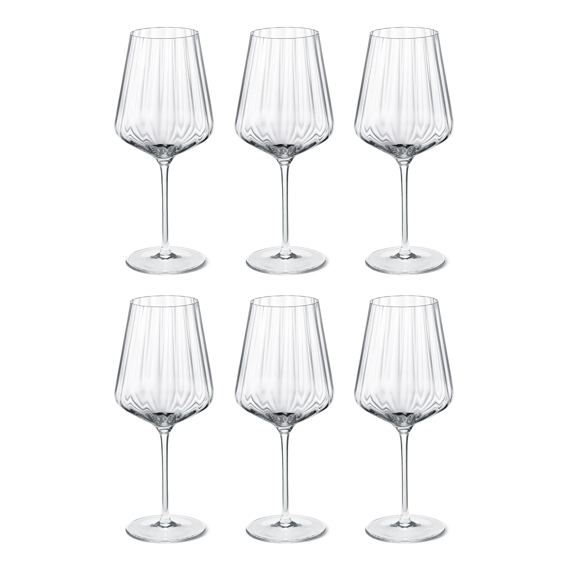 Verre à vin blanc Bernadotte Lot de 6, Cristalline Georg Jensen