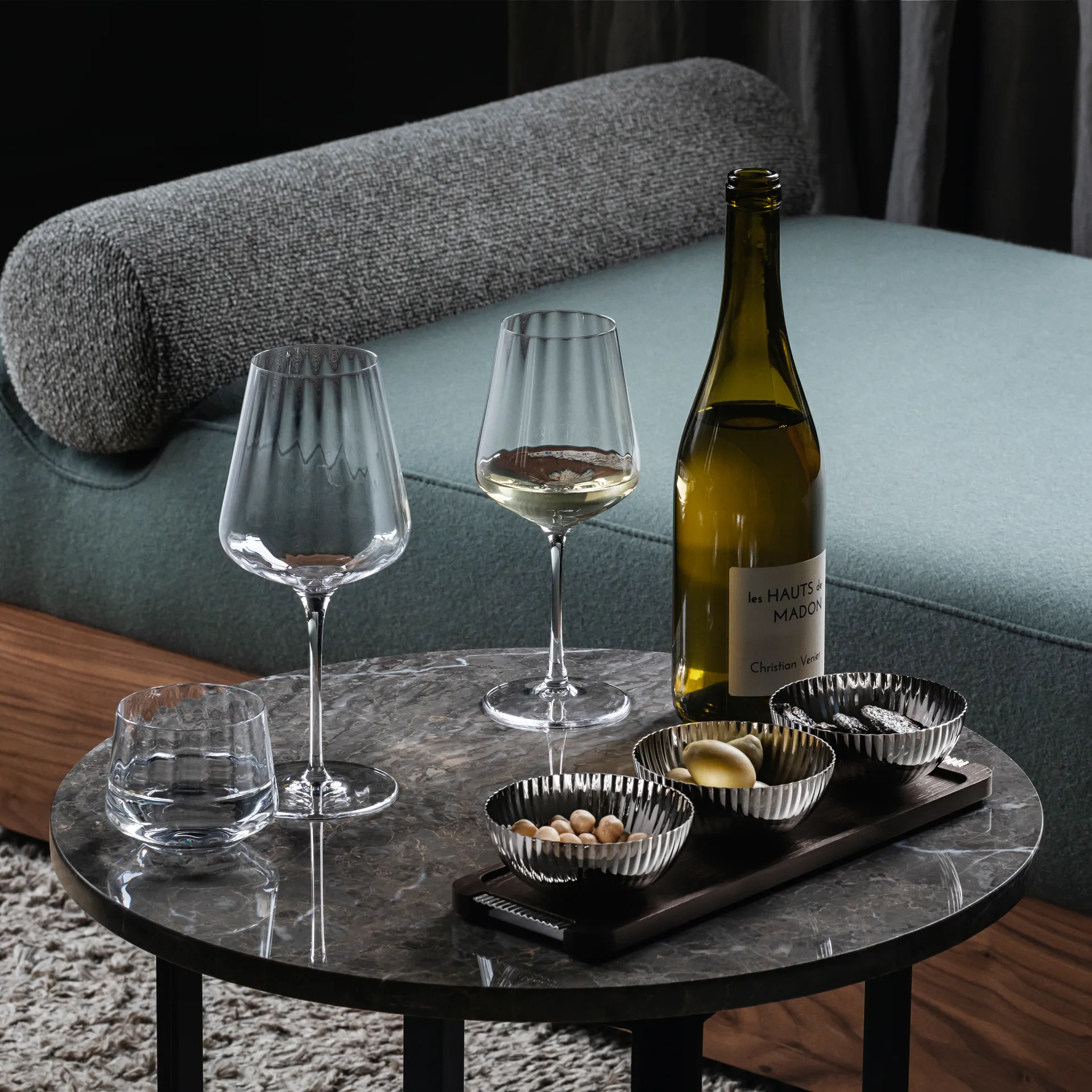 Verre à vin blanc Bernadotte Lot de 6, Cristalline Georg Jensen