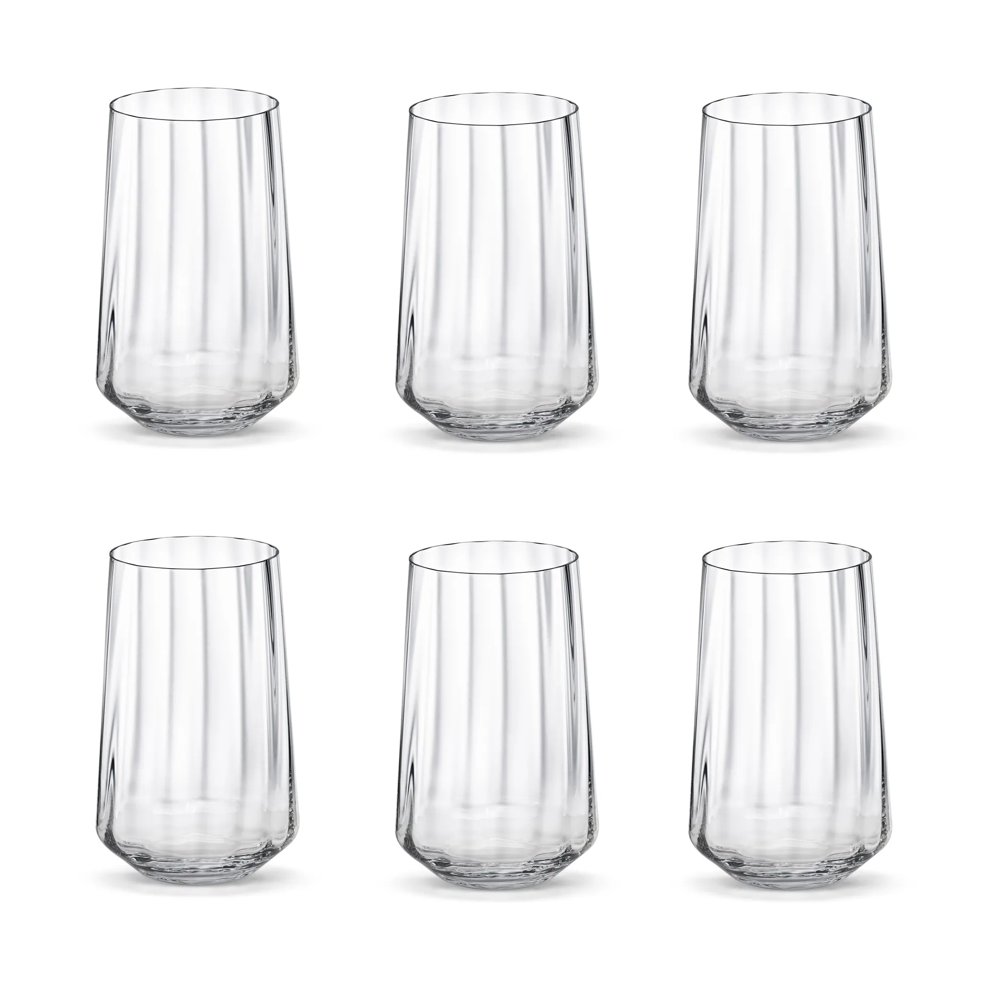 Verre haut Bernadotte 38 cl Lot de 6, Cristalline Georg Jensen