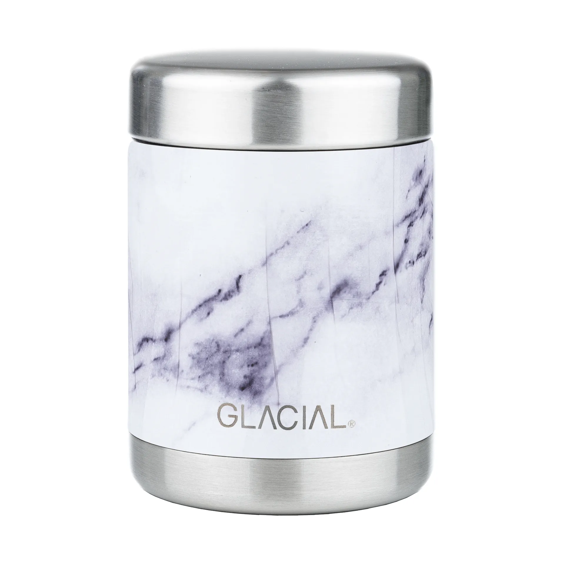Boîte alimentaire isotherme Glacial 350 ml, White marble Glacial