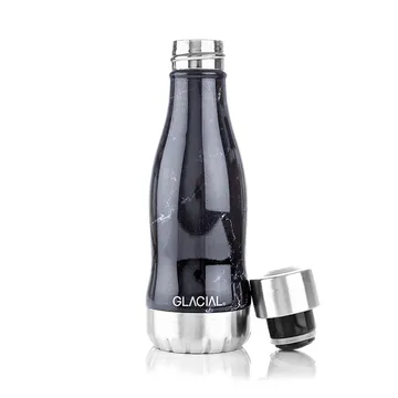 Bouteille pour eau Glacial 280 ml - Black marble - Glacial