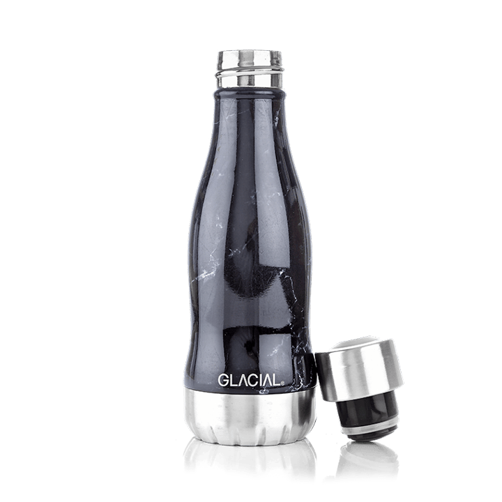 Bouteille pour eau Glacial 280 ml - Black marble - Glacial