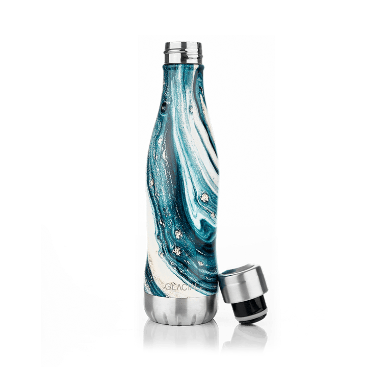 Bouteille pour eau Glacial 400 ml - Indigo marble - Glacial