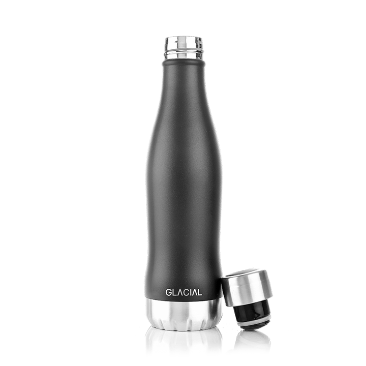 Bouteille pour eau Glacial 400 ml - Matte black - Glacial