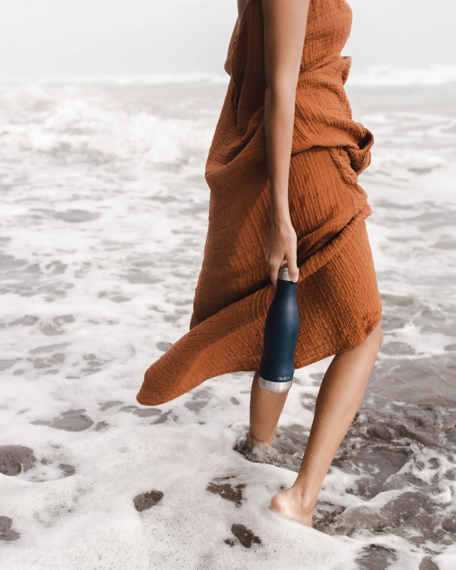 Bouteille pour eau Glacial 400 ml, Matte navy Glacial