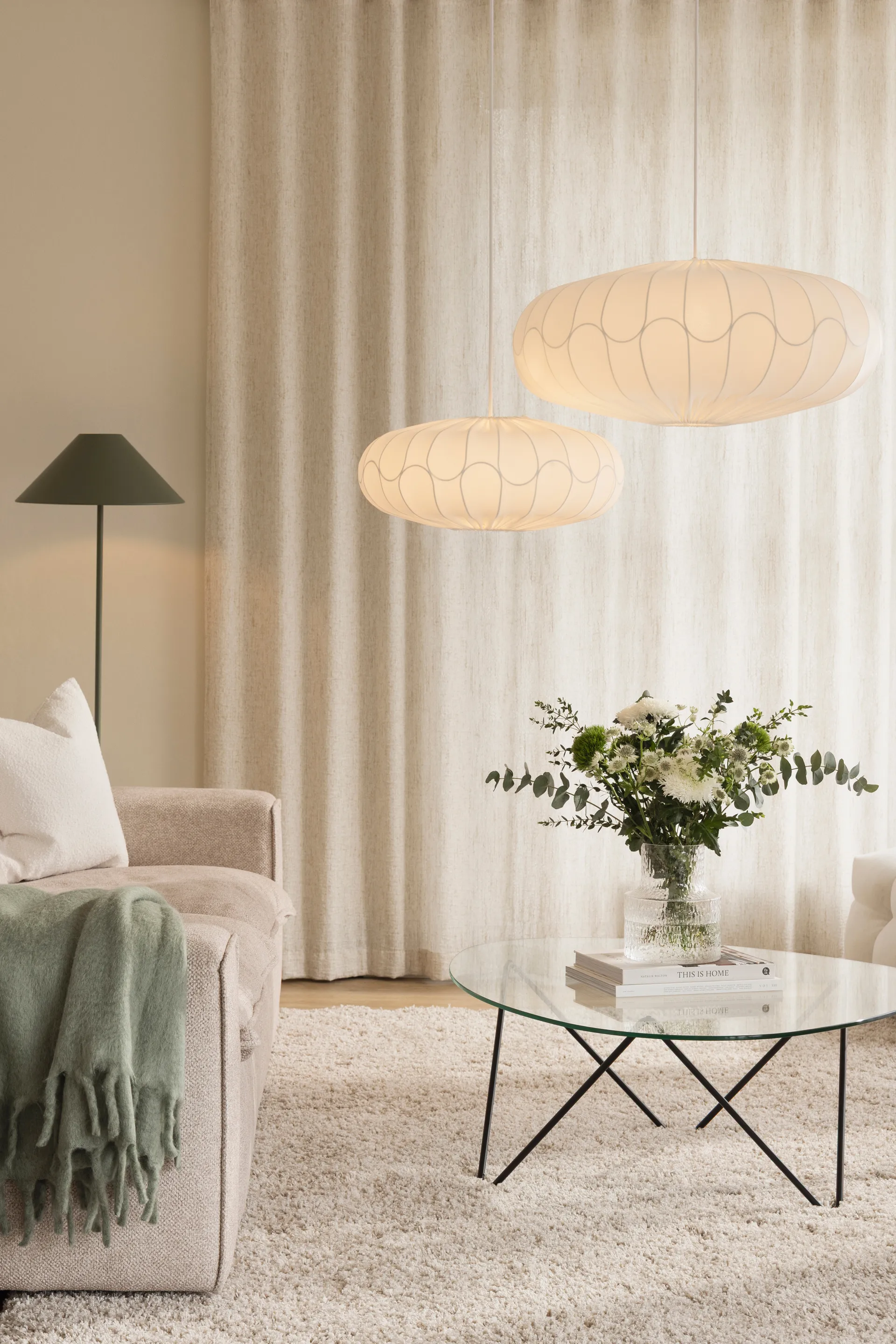 Abat-jour Bladverk Ø50 cm, Blanc Globen Lighting