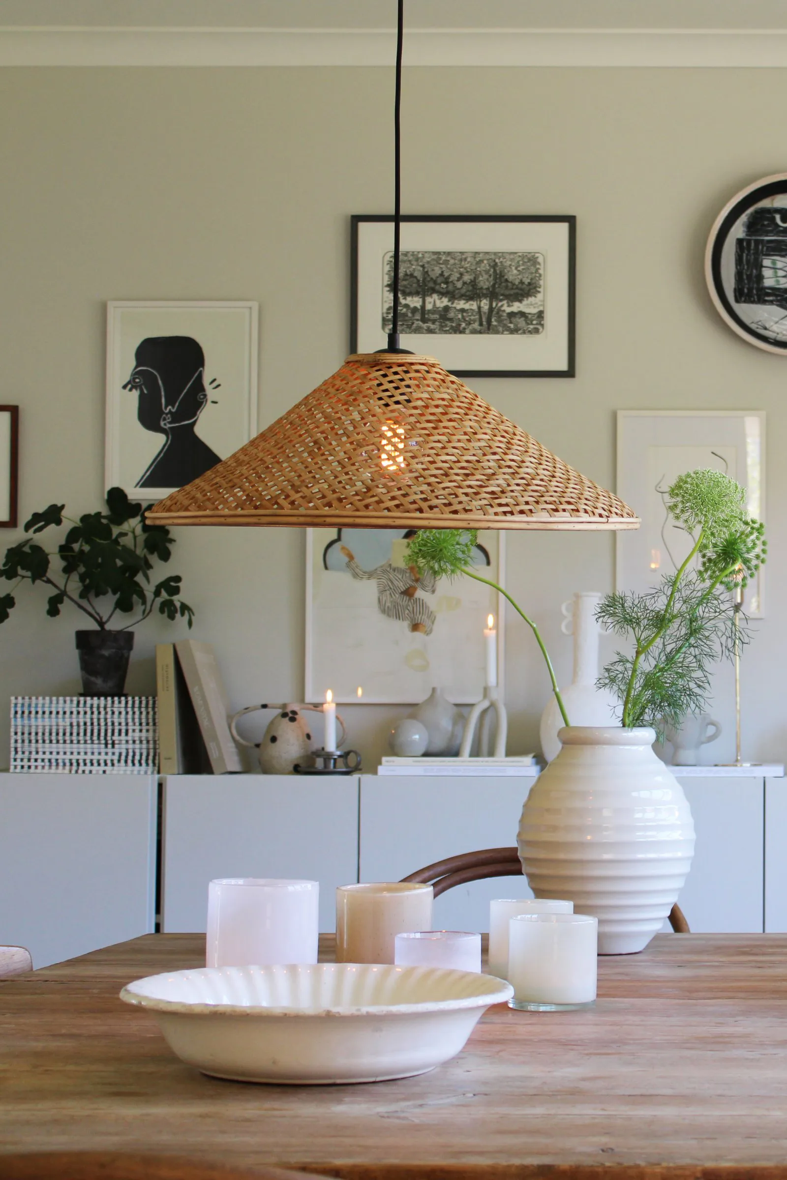 Abat-jour Jakarta Ø55 cm, Nature Globen Lighting