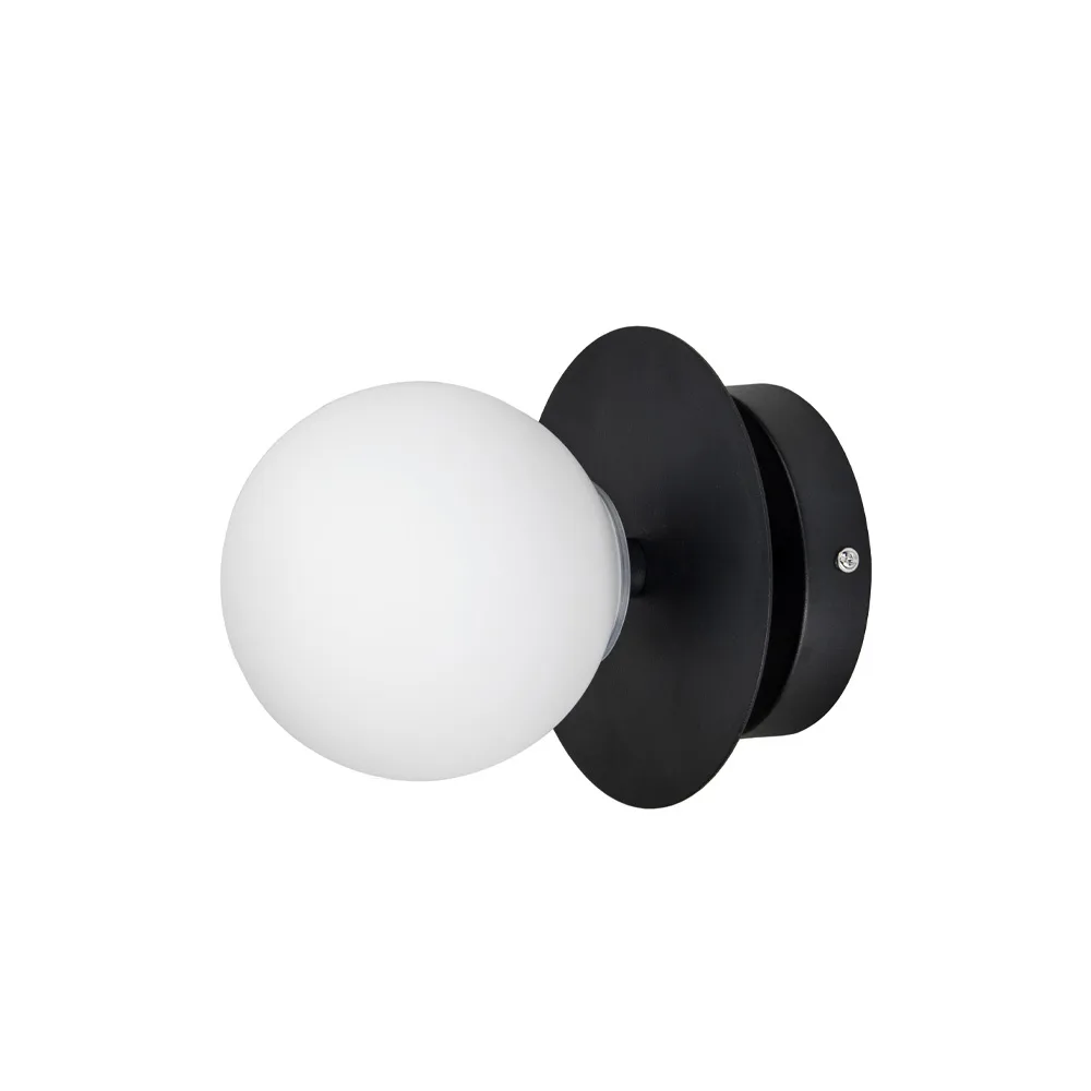 Applique Art Deco IP44, blanc/noir Globen Lighting