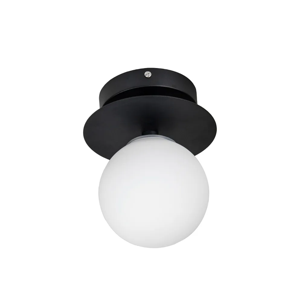 Applique Art Deco IP44, blanc/noir Globen Lighting