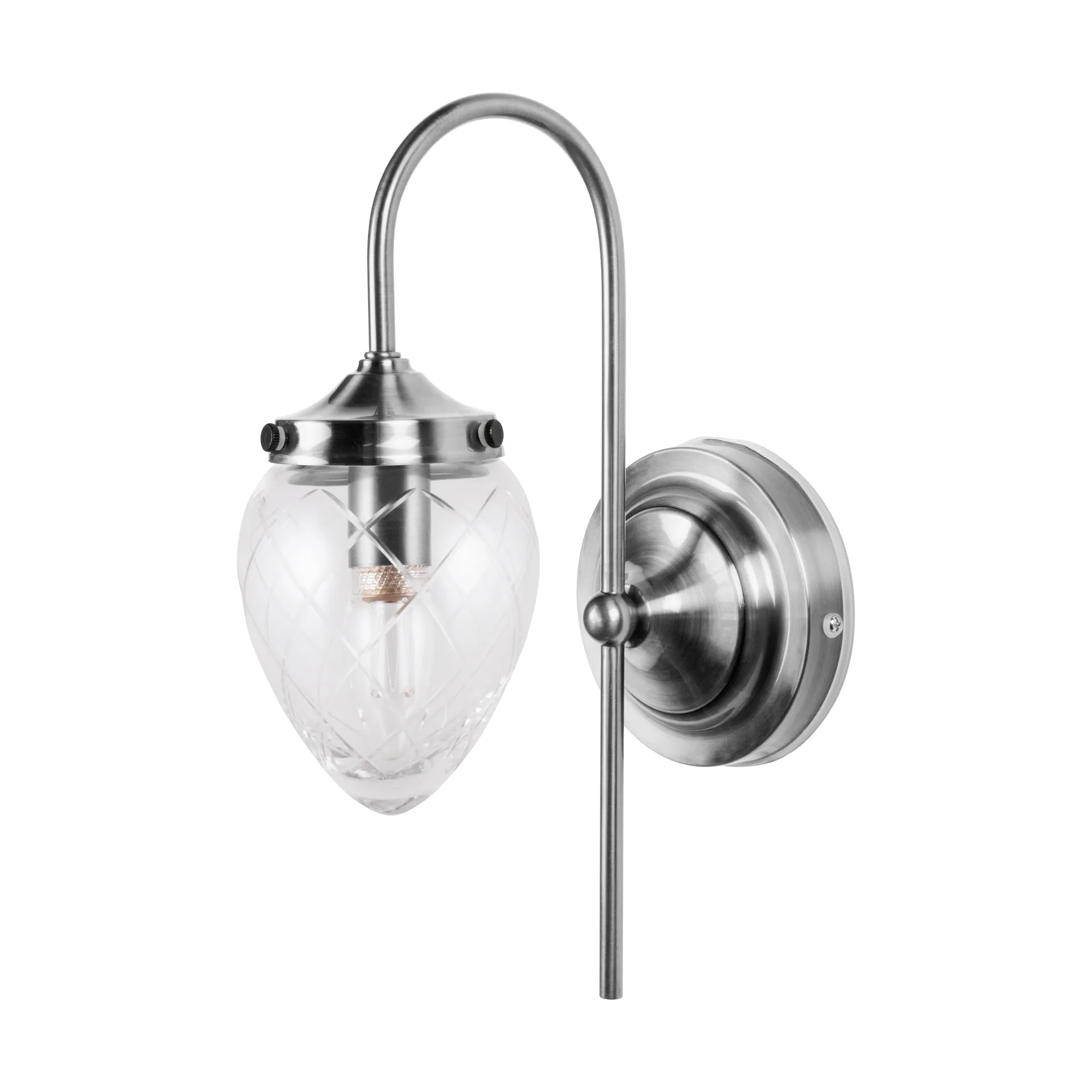 Applique Juni, Acier antique-transparent Globen Lighting
