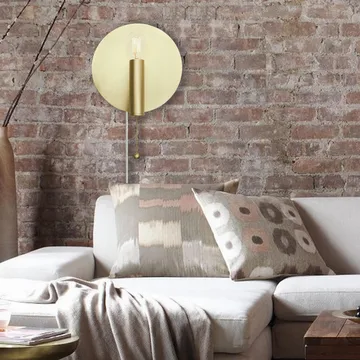 Applique murale Art Deco - laiton brossé - Globen Lighting