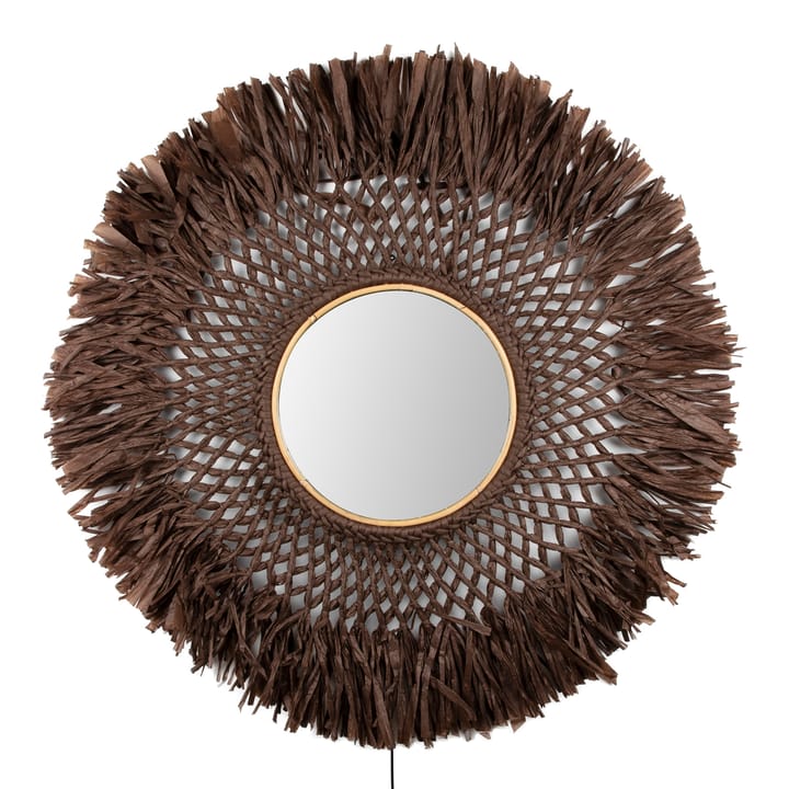 Applique murale avec miroir Boho Ø90 cm - Marron - Globen Lighting