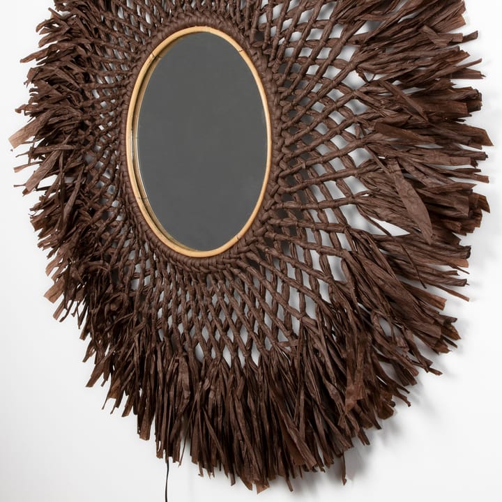 Applique murale avec miroir Boho Ø90 cm - Marron - Globen Lighting