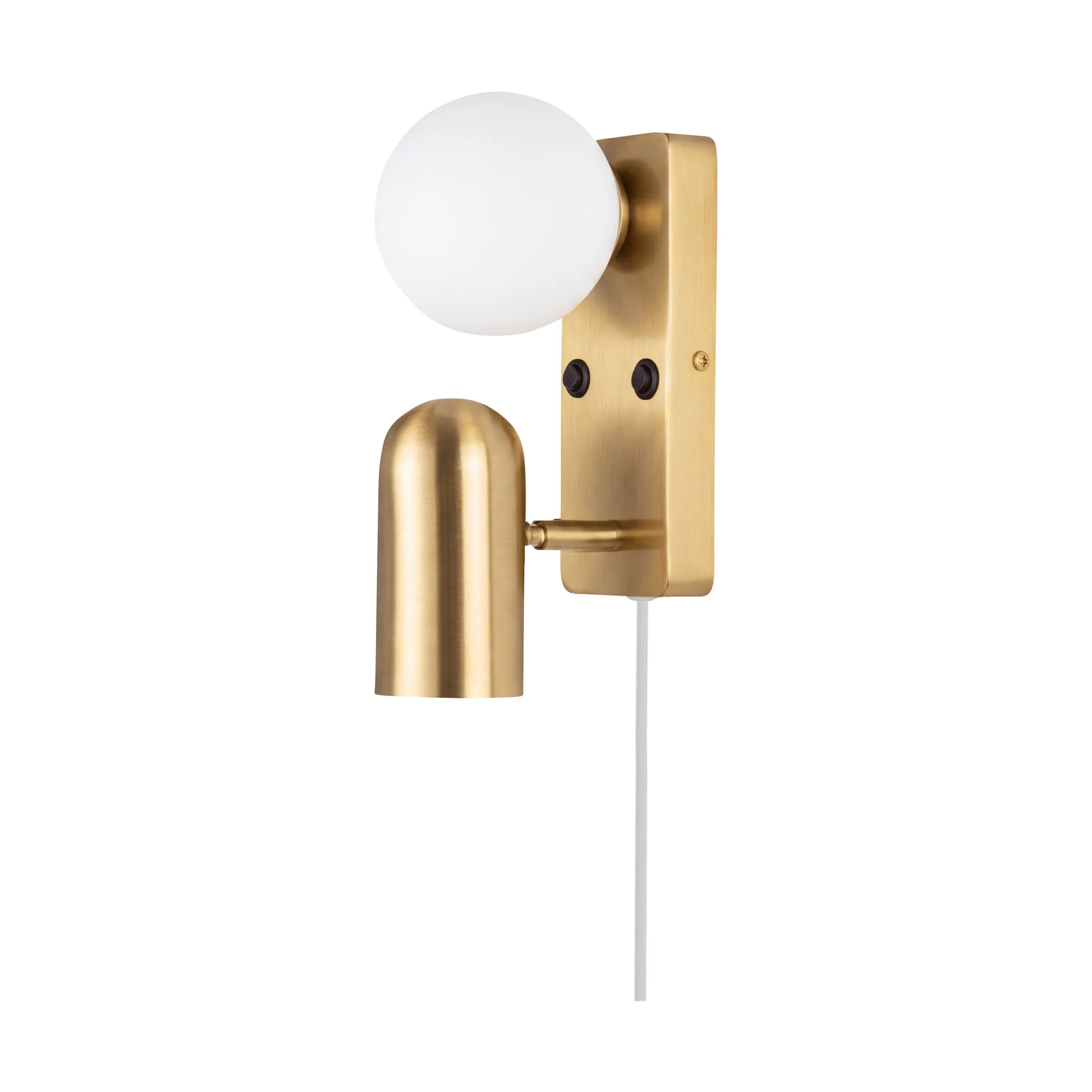 Applique murale Doppio, laiton brossé Globen Lighting