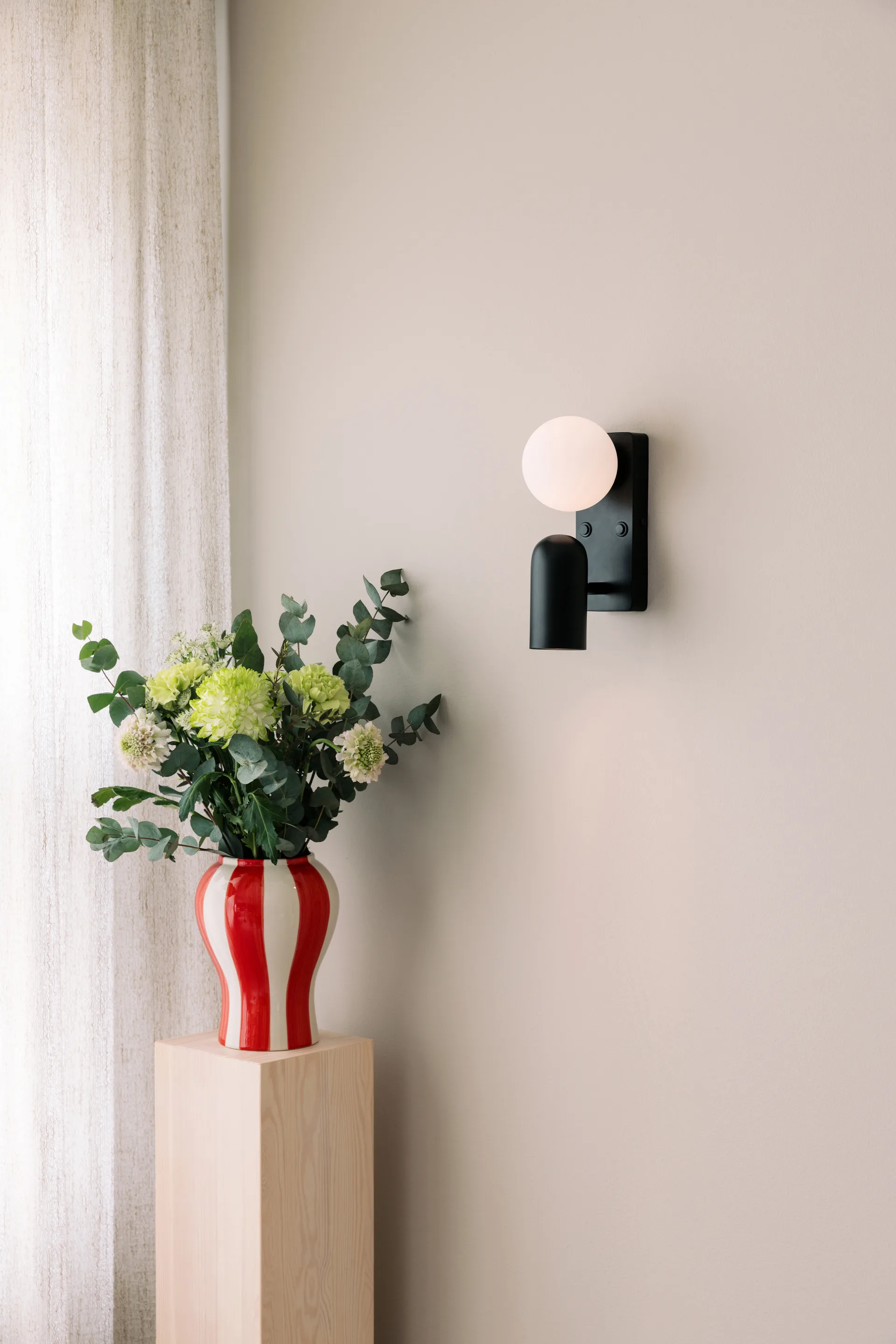 Applique murale Doppio, Noir Globen Lighting