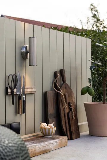 Applique murale extérieure Hubble up/down - Acier brossé - Globen Lighting