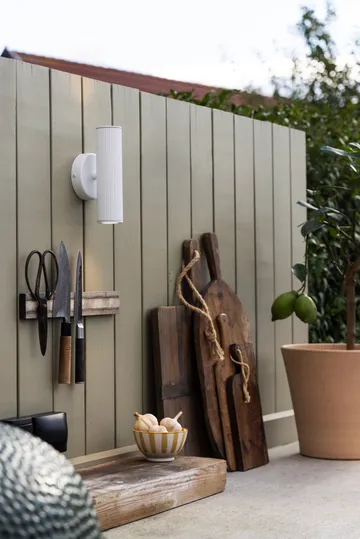 Applique murale extérieure Hubble up/down - Blanc - Globen Lighting