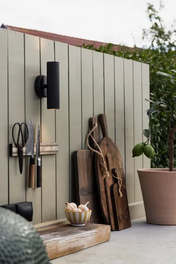 Applique murale extérieure Hubble up/down - Noir - Globen Lighting