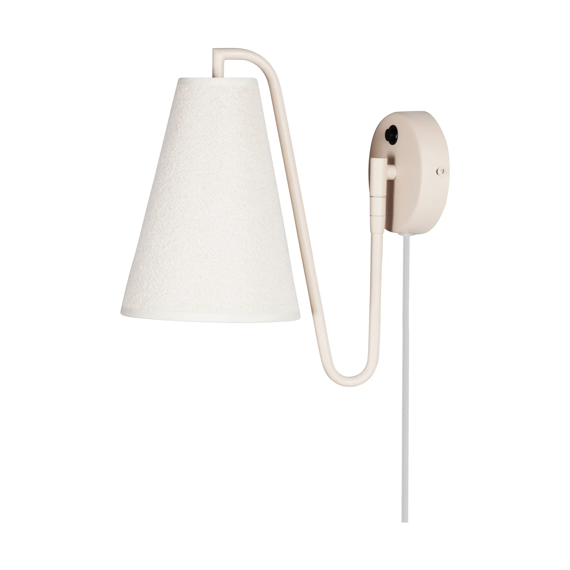Applique murale Lou, Bouclé blanc-beige Globen Lighting