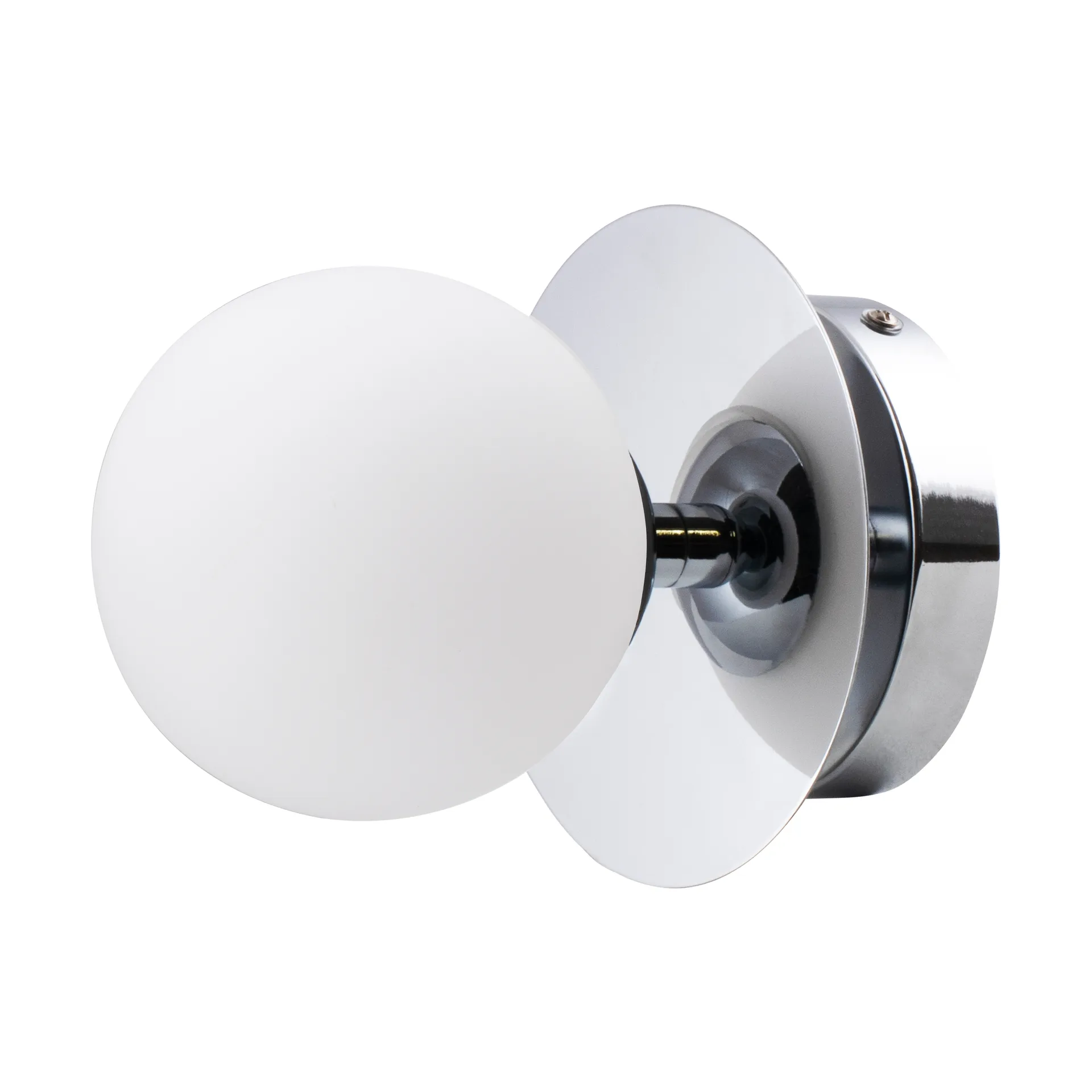 Applique murale/Plafonnier Art Deco IP44, Chrome-Blanc Globen Lighting