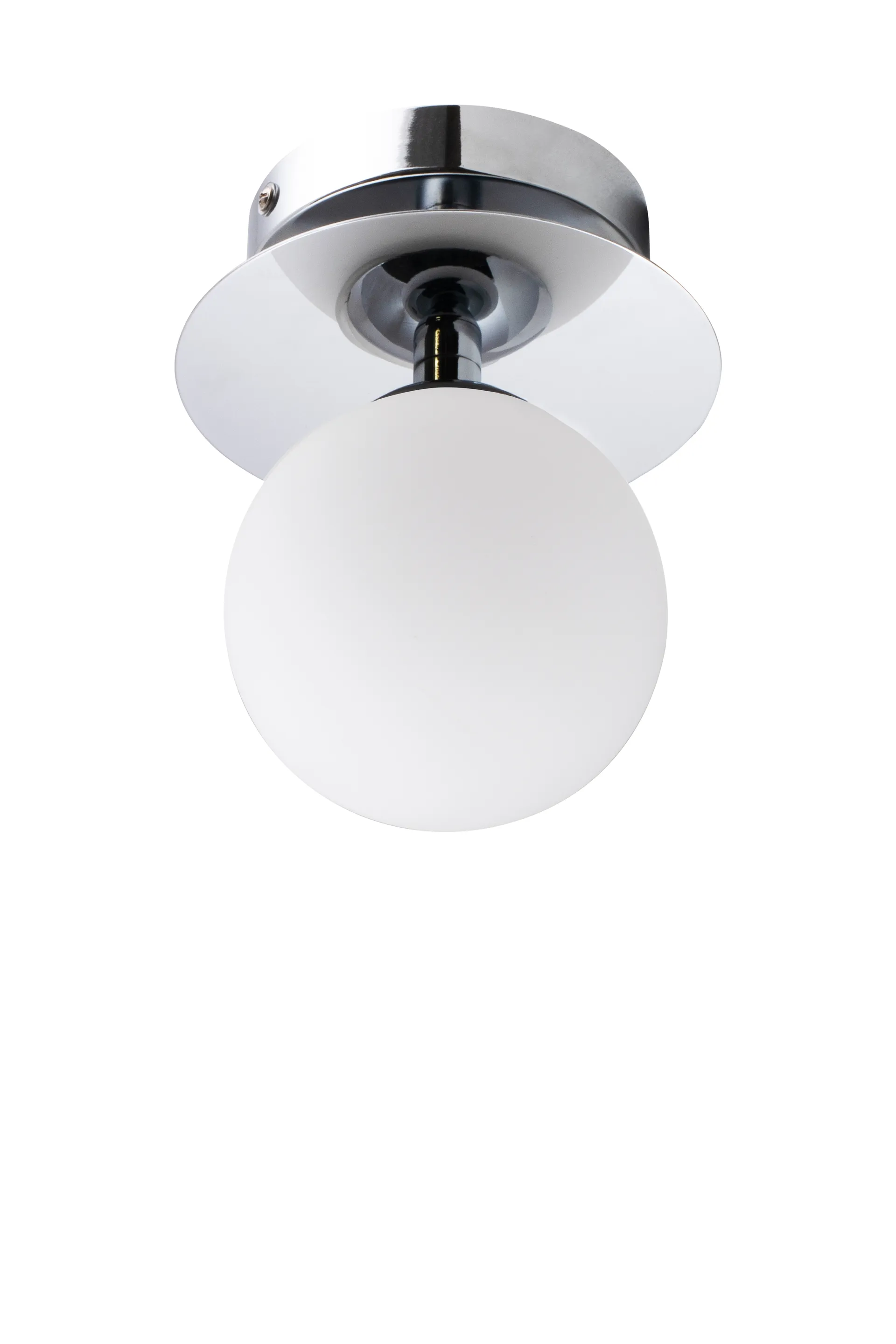 Applique murale/Plafonnier Art Deco IP44, Chrome-Blanc Globen Lighting