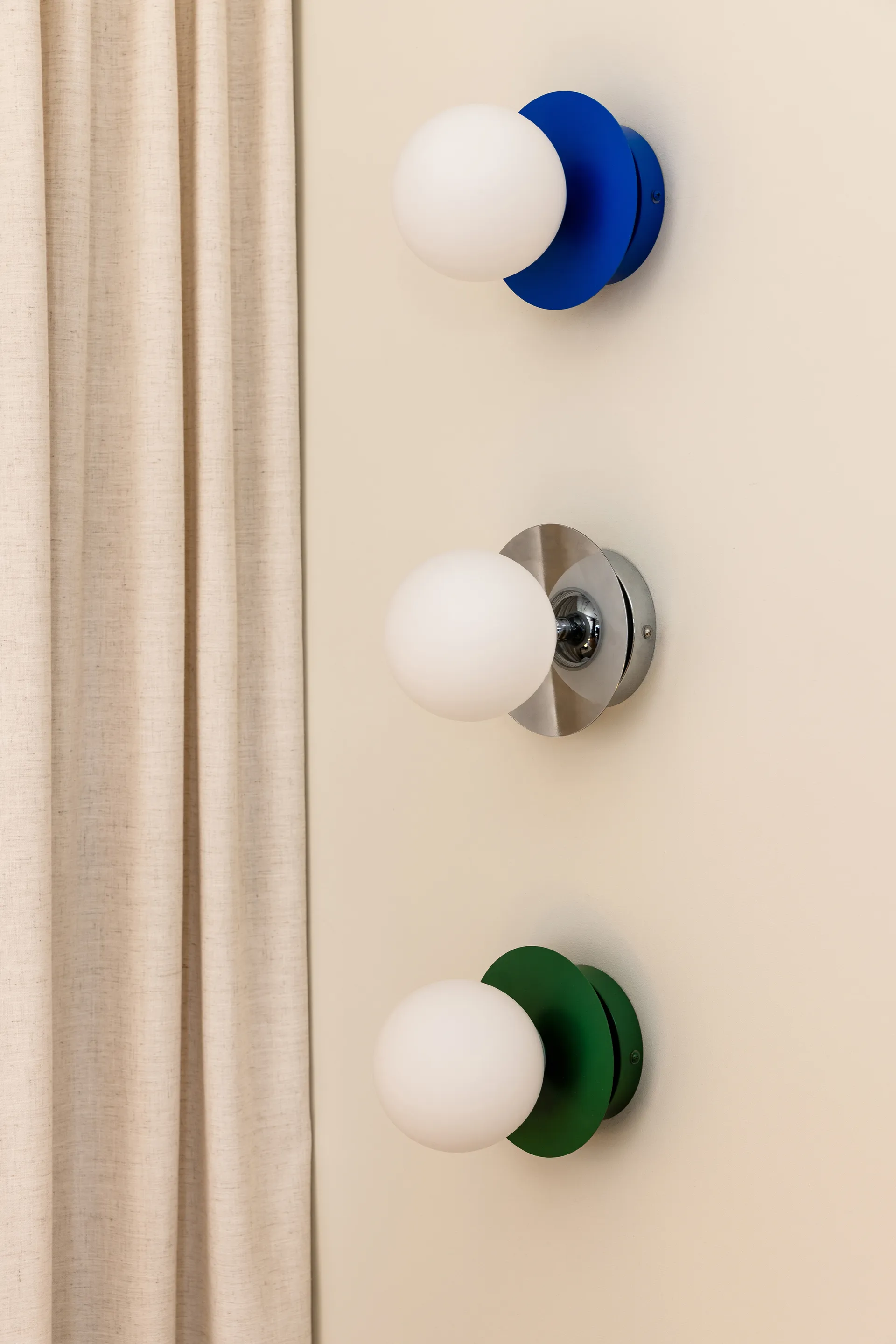 Applique murale/Plafonnier Art Deco IP44, Chrome-Blanc Globen Lighting