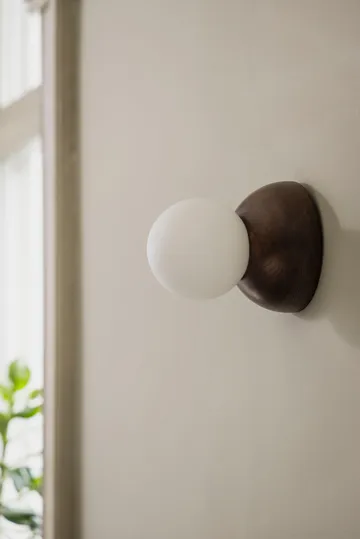 Applique murale/Plafonnier Torrano 13 cm - Chêne teinté brun - Globen Lighting