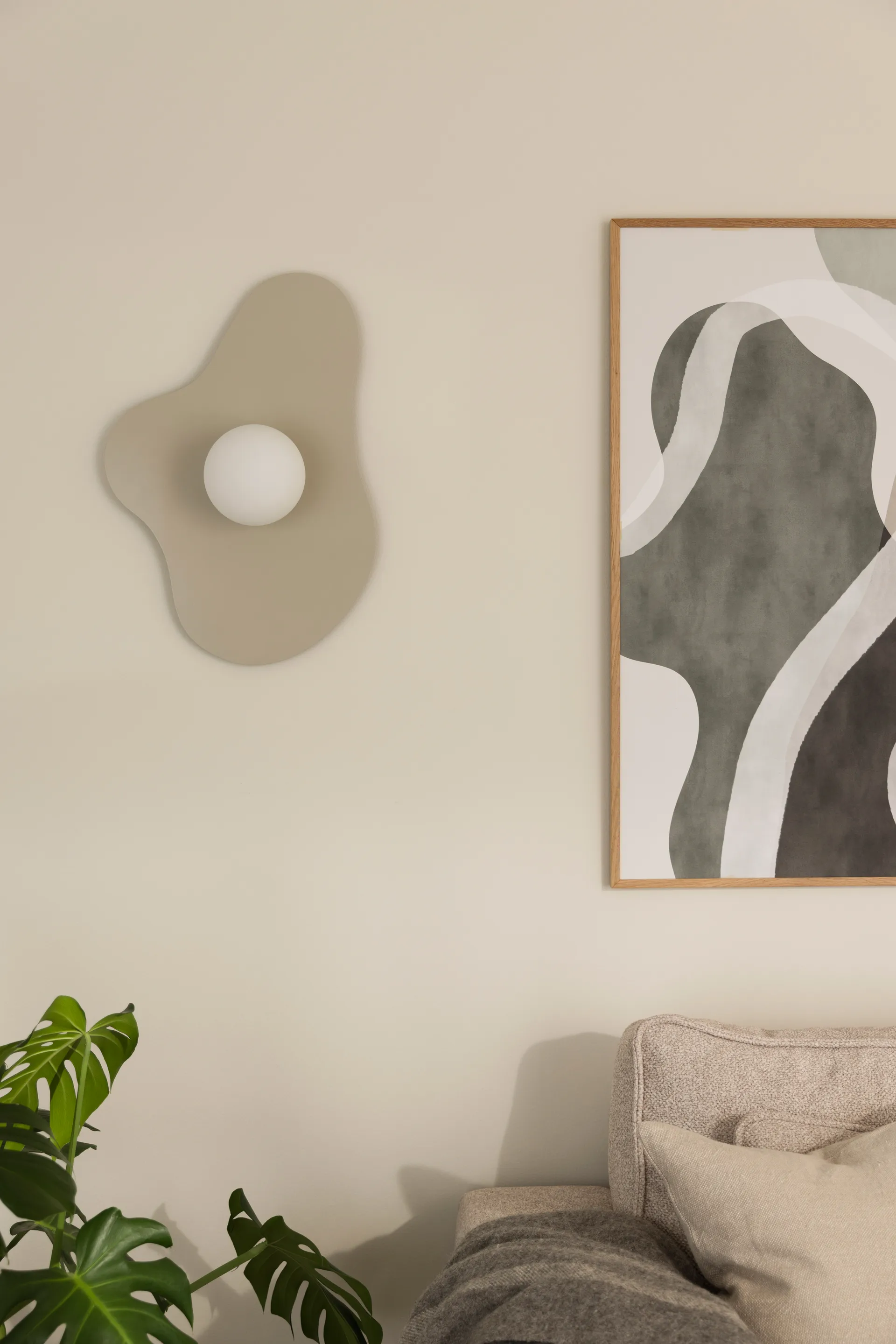 Applique/plafonnier Illusion 60 cm, Beige Globen Lighting